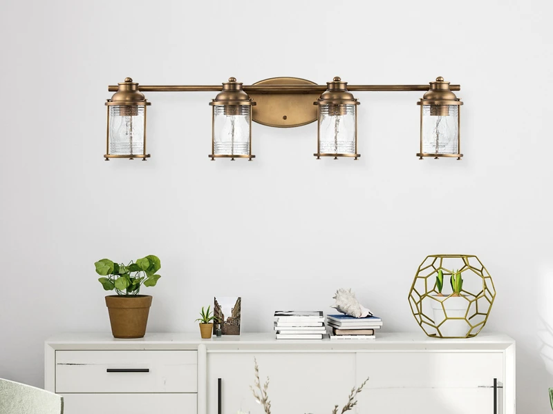 MeineWunschleuchte LED Wandleuchte In Messing Für Badezimmer & Wohnraum, Breite 86cm 7 MeineWunschleuchte LED Wandleuchte In Messing Für Badezimmer & Wohnraum, Breite 86cm – Bild 5