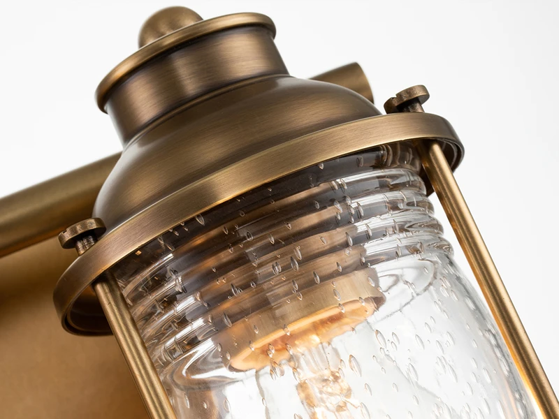 MeineWunschleuchte LED Wandleuchte In Messing Für Badezimmer & Wohnraum, 2-flammig Breite 36cm 11 MeineWunschleuchte LED Wandleuchte In Messing Für Badezimmer & Wohnraum, 2-flammig Breite 36cm – Bild 9