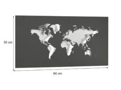 Wofi LED Wandleuchte "Landkarte" Indirekte Beleuchtung Silber, Breite 60cm -Bestes Beleuchtungs Geschäft led wandleuchte landkarte indirekte beleuchtung si 2