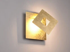 Trio Leuchten LED Wandleuchte LEANO Mit Indirekter Beleuchtung, Gold Höhe 18cm