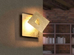 Trio Leuchten LED Wandleuchte LEANO Mit Indirekter Beleuchtung, Gold Höhe 18cm -Bestes Beleuchtungs Geschäft led wandleuchte leano mit indirekter beleuchtung g 4