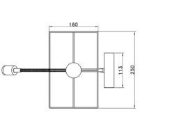 MeineWunschleuchte LED Wandleuchte Mit Leselampe & Eckigem Stoffschirm In Beige, Höhe 30cm -Bestes Beleuchtungs Geschäft led wandleuchte mit leselampe eckigem stoffschirm 1 4