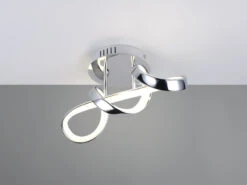 Reality Leuchten LED Wandleuchte PADUA Dimmbar Per Schalter, Chrom, Kristall, 40cm -Bestes Beleuchtungs Geschäft led wandleuchte padua dimmbar per schalter chrom k 3