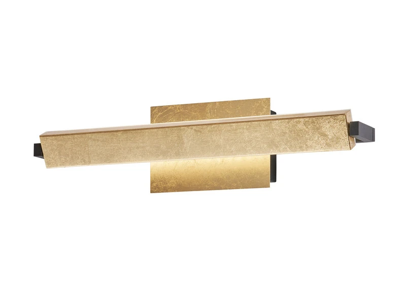 Fischer & Honsel LED Wandleuchte PARE Schwenkbar & Dimmbar - Blattgoldfarben / Schwarz 40cm Lang 4 Fischer & Honsel LED Wandleuchte PARE Schwenkbar & Dimmbar - Blattgoldfarben / Schwarz 40cm Lang – Bild 2