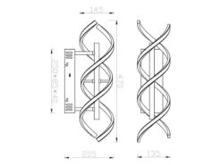 Trio Leuchten LED Wandleuchte SEQUENCE Dimmbar Lichtfarbe Einstellbar Messing 47cm -Bestes Beleuchtungs Geschäft led wandleuchte sequence dimmbar lichtfarbe einste 9