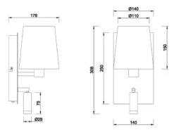 Trio Leuchten LED Wandleuchte Silber Mit Schwenkbarem Leselicht & Stoffschirm Rund Weiß -Bestes Beleuchtungs Geschäft led wandleuchte silber mit schwenkbarem leselicht 1 7