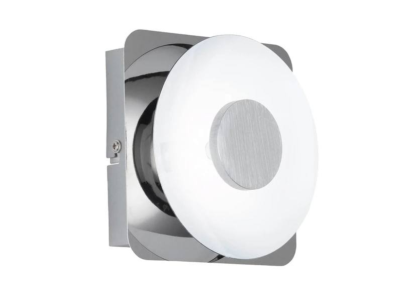 Wofi LED Wandleuchte SPACE Silber Chrom Mit Glas, Höhe 14cm 4 Wofi LED Wandleuchte SPACE Silber Chrom Mit Glas, Höhe 14cm – Bild 2