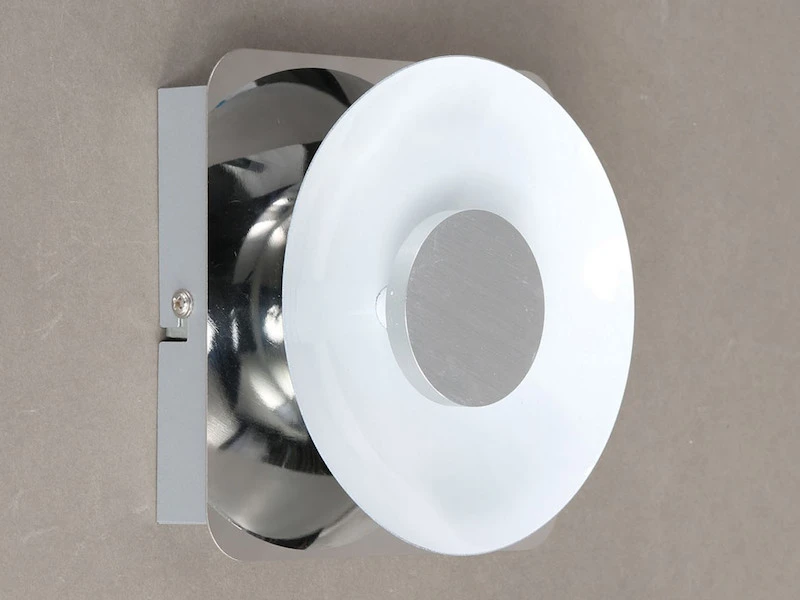 Wofi LED Wandleuchte SPACE Silber Chrom Mit Glas, Höhe 14cm 7 Wofi LED Wandleuchte SPACE Silber Chrom Mit Glas, Höhe 14cm – Bild 5