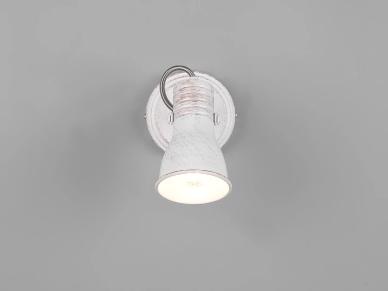 MeineWunschleuchte LED Wandstrahler 1 Flammig Mit Verstellbarem Metallschirm In Weiß, Ø 8cm 5 MeineWunschleuchte LED Wandstrahler 1 Flammig Mit Verstellbarem Metallschirm In Weiß, Ø 8cm – Bild 3