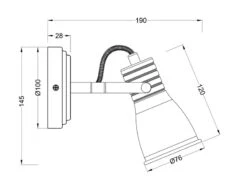 MeineWunschleuchte LED Wandstrahler 1 Flammig Mit Verstellbarem Metallschirm In Weiß, Ø 8cm 13 MeineWunschleuchte LED Wandstrahler 1 Flammig Mit Verstellbarem Metallschirm In Weiß, Ø 8cm -Bestes Beleuchtungs Geschäft led wandstrahler 1 flammig mit verstellbarem metal 3