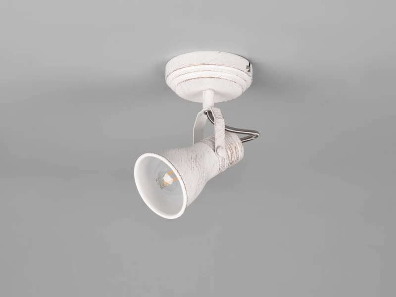 MeineWunschleuchte LED Wandstrahler 1 Flammig Mit Verstellbarem Metallschirm In Weiß, Ø 8cm 7 MeineWunschleuchte LED Wandstrahler 1 Flammig Mit Verstellbarem Metallschirm In Weiß, Ø 8cm – Bild 5