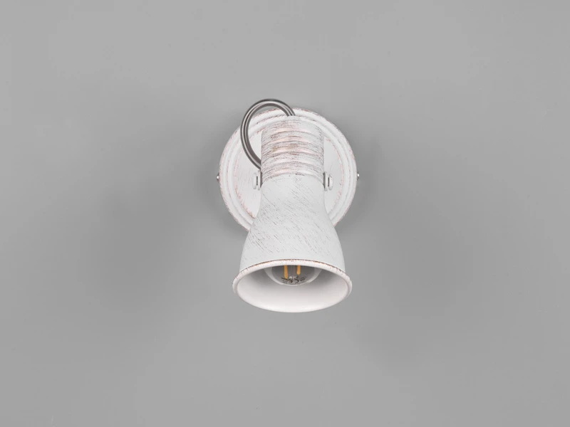 MeineWunschleuchte LED Wandstrahler 1 Flammig Mit Verstellbarem Metallschirm In Weiß, Ø 8cm 8 MeineWunschleuchte LED Wandstrahler 1 Flammig Mit Verstellbarem Metallschirm In Weiß, Ø 8cm – Bild 6