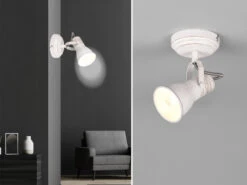 MeineWunschleuchte LED Wandstrahler 1 Flammig Mit Verstellbarem Metallschirm In Weiß, Ø 8cm 17 MeineWunschleuchte LED Wandstrahler 1 Flammig Mit Verstellbarem Metallschirm In Weiß, Ø 8cm -Bestes Beleuchtungs Geschäft led wandstrahler 1 flammig mit verstellbarem metal 7