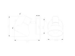 MeineWunschleuchte LED Wandstrahler Aus Metall In Schwarz & Holzoptik, Höhe 17cm -Bestes Beleuchtungs Geschäft led wandstrahler aus metall in schwarz holzoptik h 5