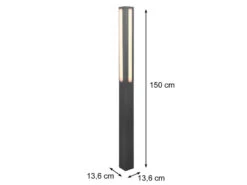 Trio Leuchten LED Wegeleuchte 2er Set Pollerleuchte Eckig In Anthrazit, Höhe 150cm, IP54 -Bestes Beleuchtungs Geschäft led wegeleuchte 2er set pollerleuchte eckig in ant 3
