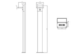 Trio Leuchten LED Wegeleuchte 2er Set Schwenkbar In Anthrazit, Höhe 100cm, IP54 -Bestes Beleuchtungs Geschäft led wegeleuchte 2er set schwenkbar in anthrazit ho 6
