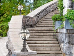 MeineWunschleuchte LED Wegeleuchte Im Jugendstil Mit Glaskugel, Anthrazit Höhe 70cm -Bestes Beleuchtungs Geschäft led wegeleuchte im jugendstil mit glaskugel anthra 4