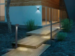 MeineWunschleuchte LED Wegeleuchte Mit Bewegungsmelder Höhe 100cm, Anthrazit -Bestes Beleuchtungs Geschäft led wegeleuchte mit bewegungsmelder hoehe 100cm an 10