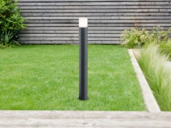 MeineWunschleuchte LED Wegeleuchte Pollerleuchte In Anthrazit Höhe 80cm IP44 - Außenleuchten -Bestes Beleuchtungs Geschäft led wegeleuchte pollerleuchte in anthrazit hoehe 8 4