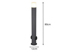 MeineWunschleuchte LED Wegeleuchte Pollerleuchte Mit 2 Steckdosen In Anthrazit Höhe 80cm IP44 13 MeineWunschleuchte LED Wegeleuchte Pollerleuchte Mit 2 Steckdosen In Anthrazit Höhe 80cm IP44 -Bestes Beleuchtungs Geschäft led wegeleuchte pollerleuchte mit 2 steckdosen in 1 3