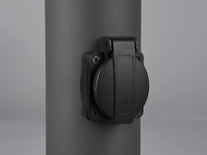 MeineWunschleuchte LED Wegeleuchte Pollerleuchte Mit 2 Steckdosen In Anthrazit Höhe 80cm IP44 8 MeineWunschleuchte LED Wegeleuchte Pollerleuchte Mit 2 Steckdosen In Anthrazit Höhe 80cm IP44 – Bild 6