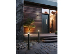 MeineWunschleuchte LED Wegeleuchte Schwarz Rauchgrau Mit Bewegungsmelder, Höhe 80cm -Bestes Beleuchtungs Geschäft led wegeleuchte schwarz rauchgrau mit bewegungsmel 4