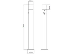 MeineWunschleuchte LED Wegeleuchte Schwarz Rauchgrau Mit Bewegungsmelder, Höhe 80cm -Bestes Beleuchtungs Geschäft led wegeleuchte schwarz rauchgrau mit bewegungsmel 6