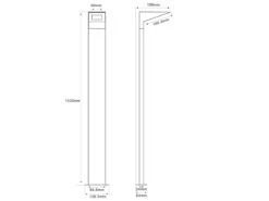 Trio Leuchten LED Wegeleuchten 2er Set Downlight In Anthrazit, Höhe 100cm, IP54 -Bestes Beleuchtungs Geschäft led wegeleuchten 2er set downlight in anthrazit ho 6