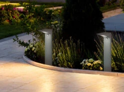 Trio Leuchten LED Wegeleuchten 2er Set Downlight In Anthrazit, Höhe 100cm, IP54 -Bestes Beleuchtungs Geschäft led wegeleuchten 2er set downlight in anthrazit ho 7