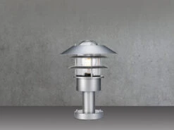 MeineWunschleuchte LED Wetterfeste Sockelleuchte Aus Edelstahl, Silber Höhe 30,5cm -Bestes Beleuchtungs Geschäft led wetterfeste sockelleuchte aus edelstahl silber 2