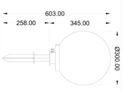 Reality Leuchten Leuchtkugel BOLO Für Den Garten Mit Strom Weiß, 5m Kabel, Ø 30 Cm -Bestes Beleuchtungs Geschäft leuchtkugel bolo fuer den garten mit strom weiss 5 16