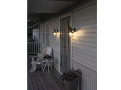 Konstsmide Maritime Außenwandlaterne NAPOLI Rostoptik & Klares Glas, Höhe 30,5cm -Bestes Beleuchtungs Geschäft maritime aussenwandlaterne napoli rostoptik klares 2