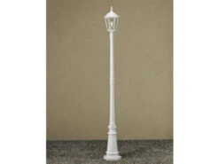 Konstsmide Mastleuchte /Wegeleuchte FIRENZE, Aluminium Weiß, Inkl. Pfahl Und Fundament -Bestes Beleuchtungs Geschäft mastleuchte wegeleuchte firenze aluminium weiss in 2