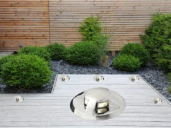 Konstsmide Mini Bodeneinbauspots Chrom Mit Kappe Basisset 6er SET Mit Trafo Ø3,5cm IP44, G4