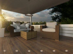 Konstsmide Mini Bodeneinbauspots Edelstahl/Glas Basisset 6er SET Mit Trafo Ø3,5cm IP44, G4 -Bestes Beleuchtungs Geschäft mini bodeneinbauspots edelstahl glas basisset 6er 1 4