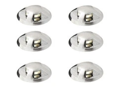 Konstsmide Mini LED Bodeneinbauspots Chrom Mit Kappe 6er Basisset Mit Trafo Ø7cm IP44 -Bestes Beleuchtungs Geschäft mini led bodeneinbauspots chrom mit kappe 6er basi 1