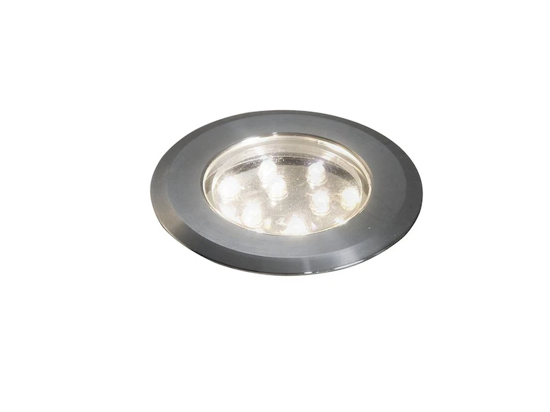 Konstsmide Mini LED Bodeneinbauspots Edelstahl/Glas Basisset 3er SET Mit Trafo Ø7cm IP44 6 Konstsmide Mini LED Bodeneinbauspots Edelstahl/Glas Basisset 3er SET Mit Trafo Ø7cm IP44 – Bild 4