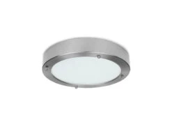 Smartwares Moderne 12 Watt LED Deckenleuchte Fürs Bad Aus Gebürstetem Stahl & Glas, IP44 -Bestes Beleuchtungs Geschäft moderne 12 watt led deckenleuchte fuers bad aus ge 2