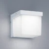 Trio Leuchten Moderne LED Außenwandlampe YANGTZE In Weiß Matt IP54 - Außenbeleuchtung Haus -Bestes Beleuchtungs Geschäft moderne led aussenwandlampe yangtze in weiss matt