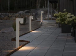 MeineWunschleuchte Moderne LED Pollerleuchte Aus Aluminium, Höhe 100cm, Weiß -Bestes Beleuchtungs Geschäft moderne led pollerleuchte aus aluminium hoehe 100c 3