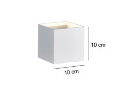 Trio Leuchten Moderne Up & Down LED Wandleuchte LOUIS Weiß Matt, 10x10x10cm -Bestes Beleuchtungs Geschäft moderne up down led wandleuchte louis weiss matt 1 2