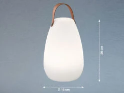 FHL Easy Outdoor Akku Tischlampe RUBY Ohne Kabel Mit RGB Farbwechsel 26cm -Bestes Beleuchtungs Geschäft outdoor akku tischlampe ruby ohne kabel mit rgb fa 2