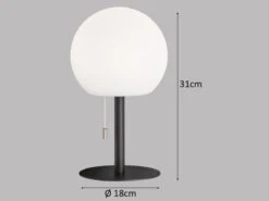 FHL Easy Outdoor Akku Tischlampe TRIVENTO Ohne Kabel - Dimmbar & RGB, H: 18cm -Bestes Beleuchtungs Geschäft outdoor akku tischlampe trivento ohne kabel dimmba 2