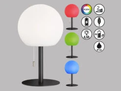 FHL Easy Outdoor Akku Tischlampe TRIVENTO Ohne Kabel - Dimmbar & RGB, H: 18cm -Bestes Beleuchtungs Geschäft outdoor akku tischlampe trivento ohne kabel dimmba 3