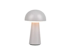 Reality Leuchten Outdoor LED Akku Tischleuchte LENNON Mit Touch Dimmer, Grau Höhe 21cm -Bestes Beleuchtungs Geschäft outdoor led akku tischleuchte lennon mit touch dim 1