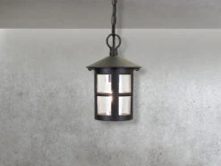 Elstead Lighting Outdoor Pendelleuchte HEREFORD Aus Alu Im Landhausstil, Schwarz Ø15cm -Bestes Beleuchtungs Geschäft outdoor pendelleuchte hereford aus alu im landhaus 2