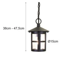 Elstead Lighting Outdoor Pendelleuchte HEREFORD Aus Alu Im Landhausstil, Schwarz Ø15cm -Bestes Beleuchtungs Geschäft outdoor pendelleuchte hereford aus alu im landhaus 6