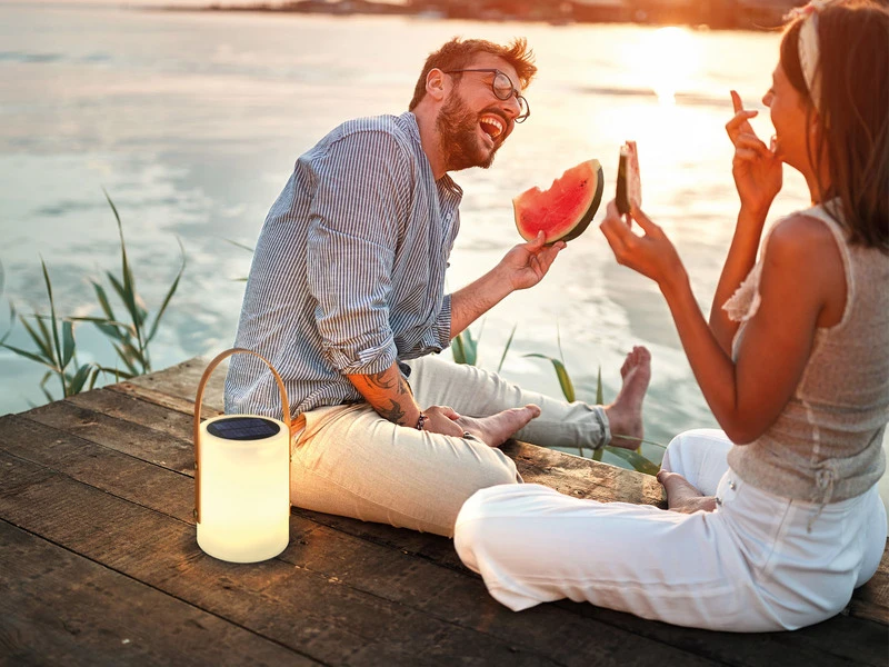 FHL Easy Outdoor Solar Tischleuchte BARI Mit RGB - Beleuchtung Balkon & Garten - 34cm 10 FHL Easy Outdoor Solar Tischleuchte BARI Mit RGB - Beleuchtung Balkon & Garten - 34cm – Bild 8