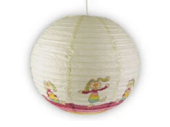 Niermann Papier Lampenschirm Fürs Kinderzimmer Mit Fröhlichem Rabbit Motiv Ø 40cm