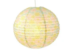 Niermann Papier Lampenschirm Fürs Kinderzimmer Mit Fröhlichem Blumen Motiv Ø 40cm